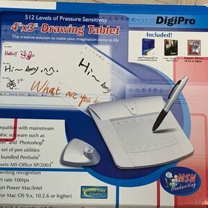 Digipro 4” x 3” drawing tablet PC or MAC new in box
